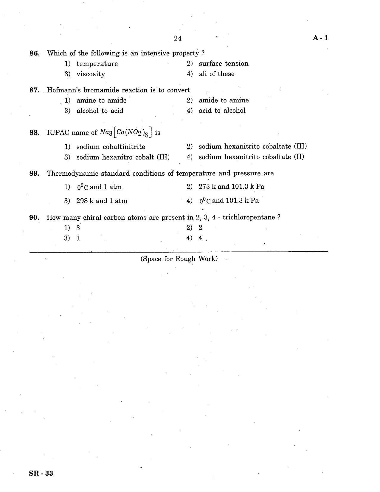 COMEDK UGET 2020 Chemistry Question Paper - Page 6