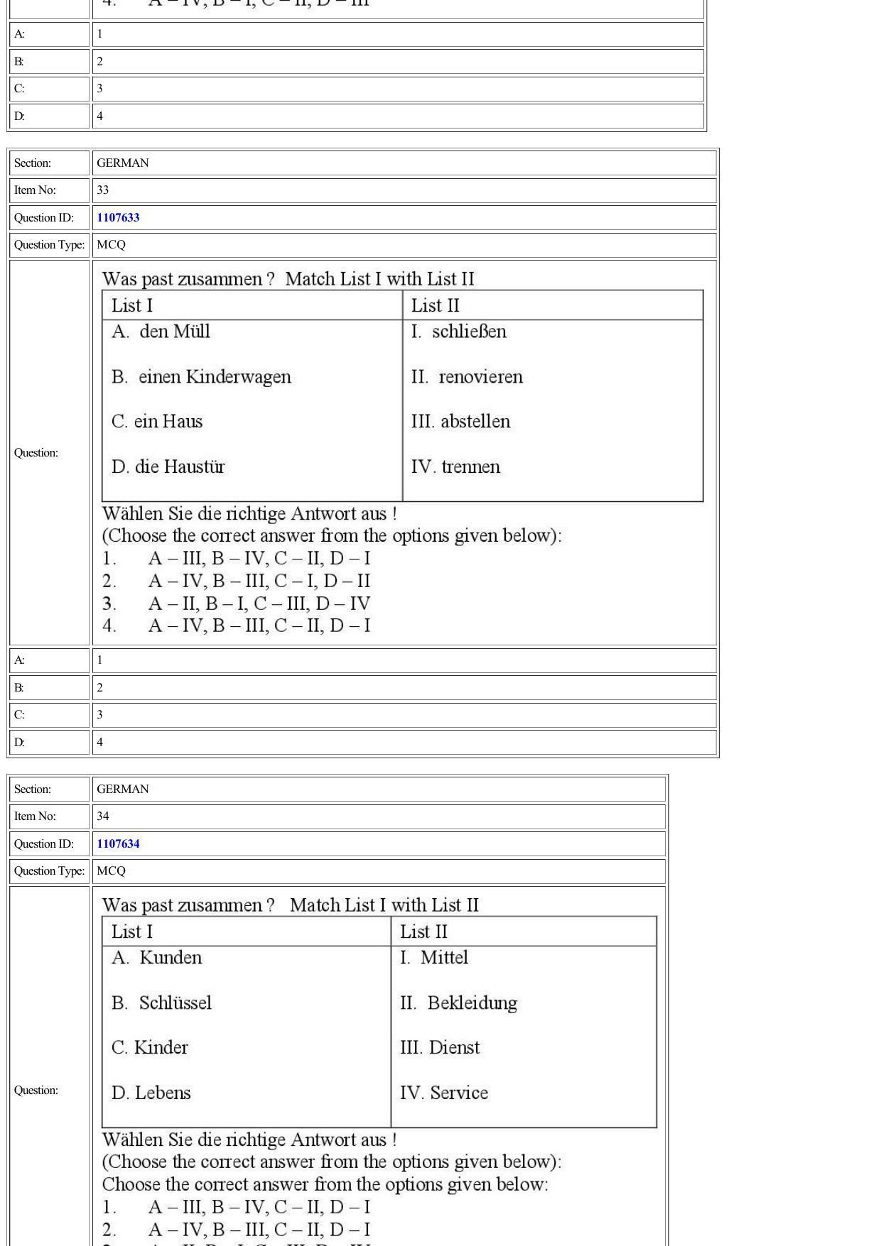 CUET 2022 Question Paper of German - Page 20