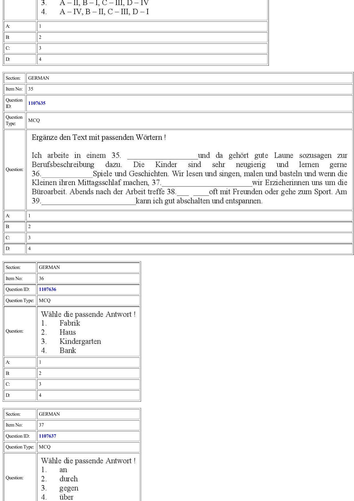 CUET 2022 Question Paper of German - Page 21