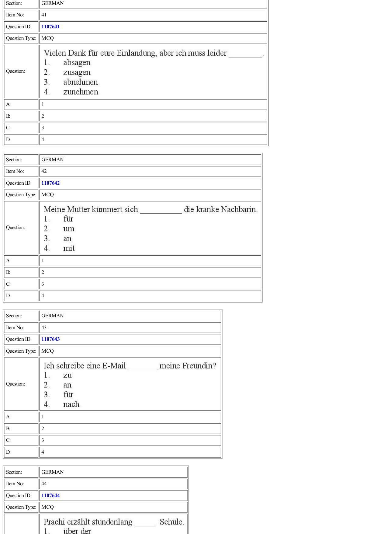 CUET 2022 Question Paper of German - Page 23