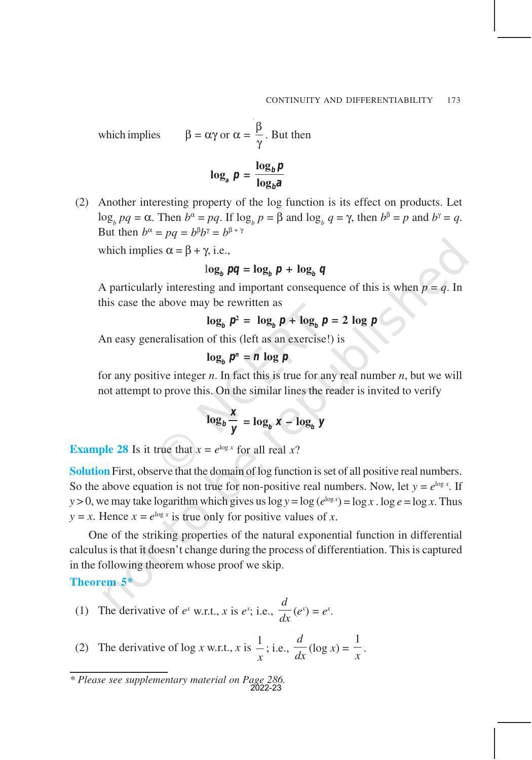 NCERT Book for Class 12 Maths Chapter 5 Continuity and Differentiability - Page 27