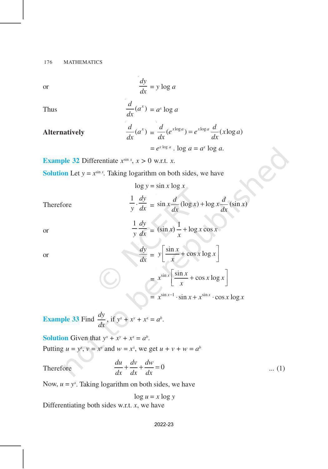 NCERT Book for Class 12 Maths Chapter 5 Continuity and Differentiability - Page 30