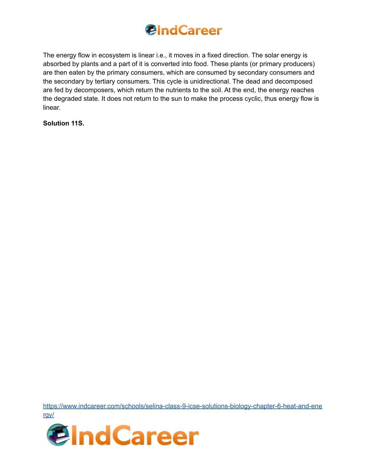 Selina Class 9 ICSE Solutions Biology : Chapter 6- Heat and Energy - Page 12
