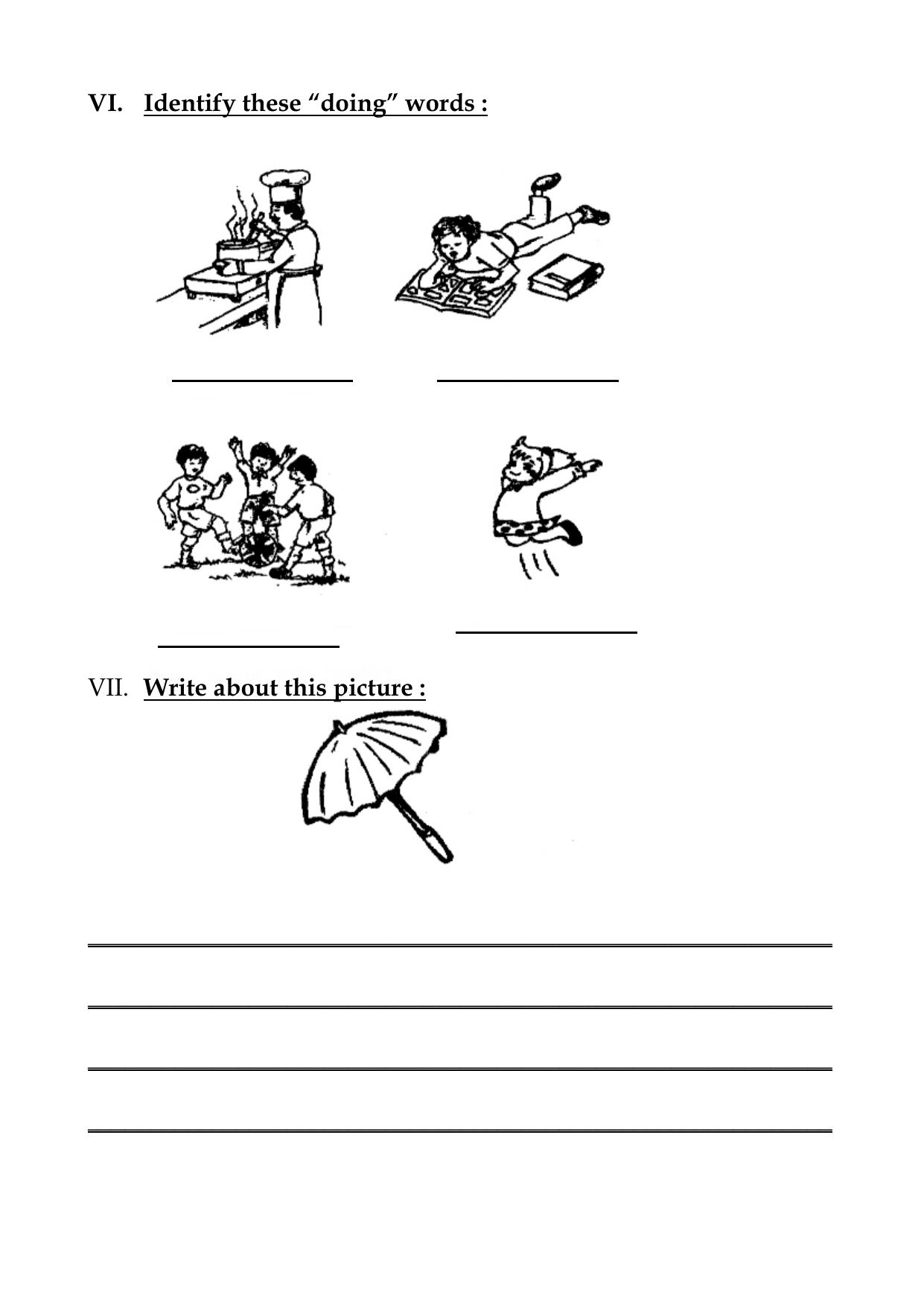 Worksheet for Class 2 English Assignment 25 Spelling - Page 2