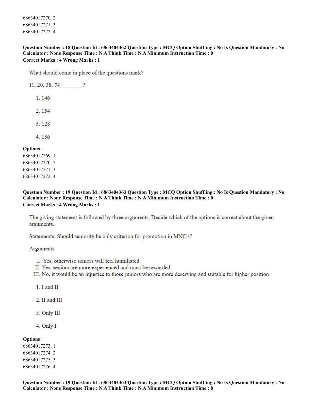 CUET PG 2023: SCQP19 – Mathematics (Eng.) - Shift 1 (5-06-2023) Question Paper - Page 19