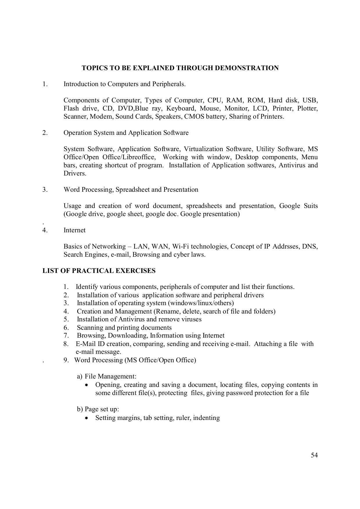 EFFECTIVE FROM JULY 2019-20 - SIX SEMESTER DIPLOMA COURSE IN ELECTRONICS ENGINEERING (MICRO ELECTRONICS) - Page 59