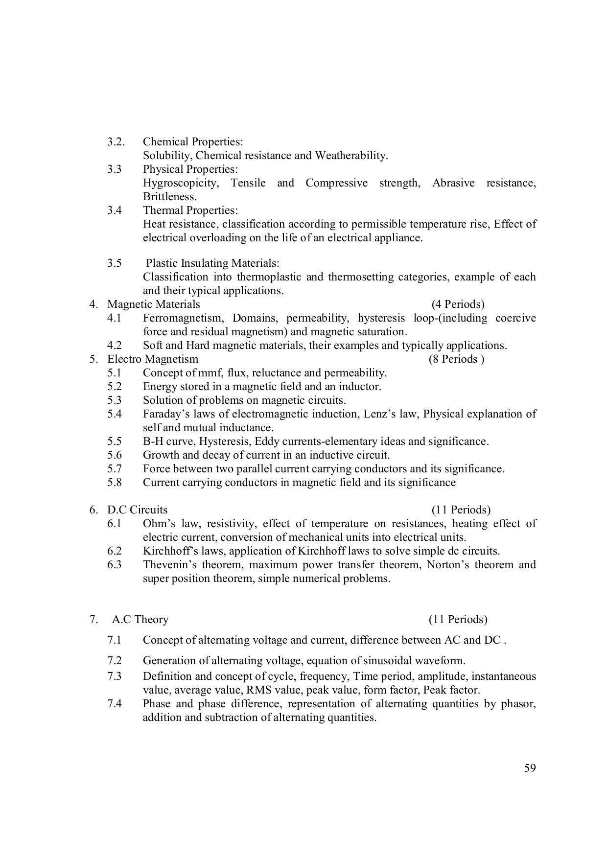EFFECTIVE FROM JULY 2019-20 - SIX SEMESTER DIPLOMA COURSE IN ELECTRONICS ENGINEERING (MICRO ELECTRONICS) - Page 64