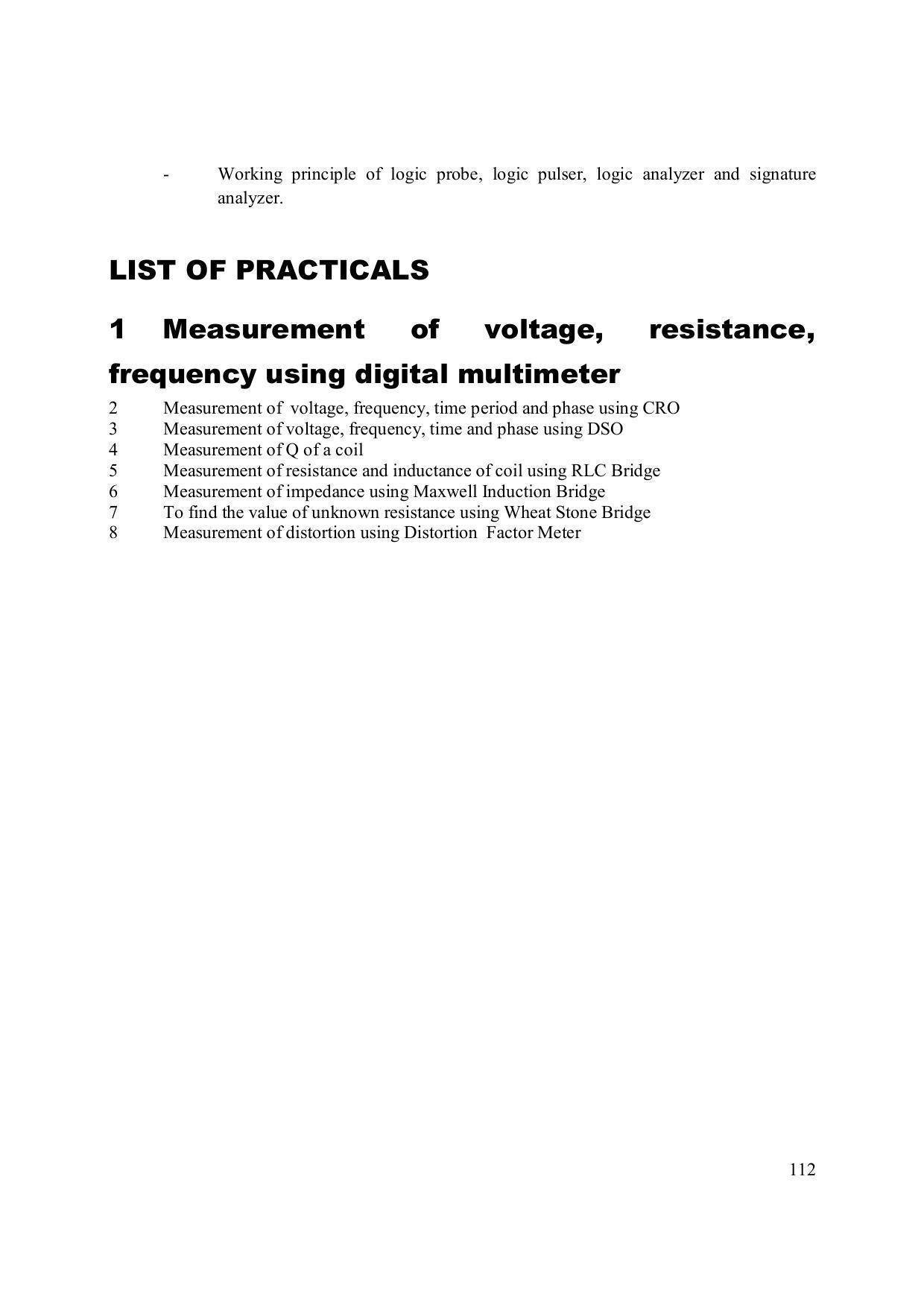 EFFECTIVE FROM JULY 2019-20 - SIX SEMESTER DIPLOMA COURSE IN ELECTRONICS ENGINEERING (MICRO ELECTRONICS) - Page 117