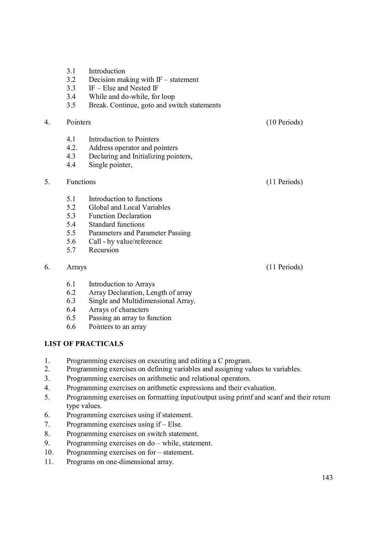 EFFECTIVE FROM JULY 2019-20 - SIX SEMESTER DIPLOMA COURSE IN ELECTRONICS ENGINEERING (MICRO ELECTRONICS) - Page 148