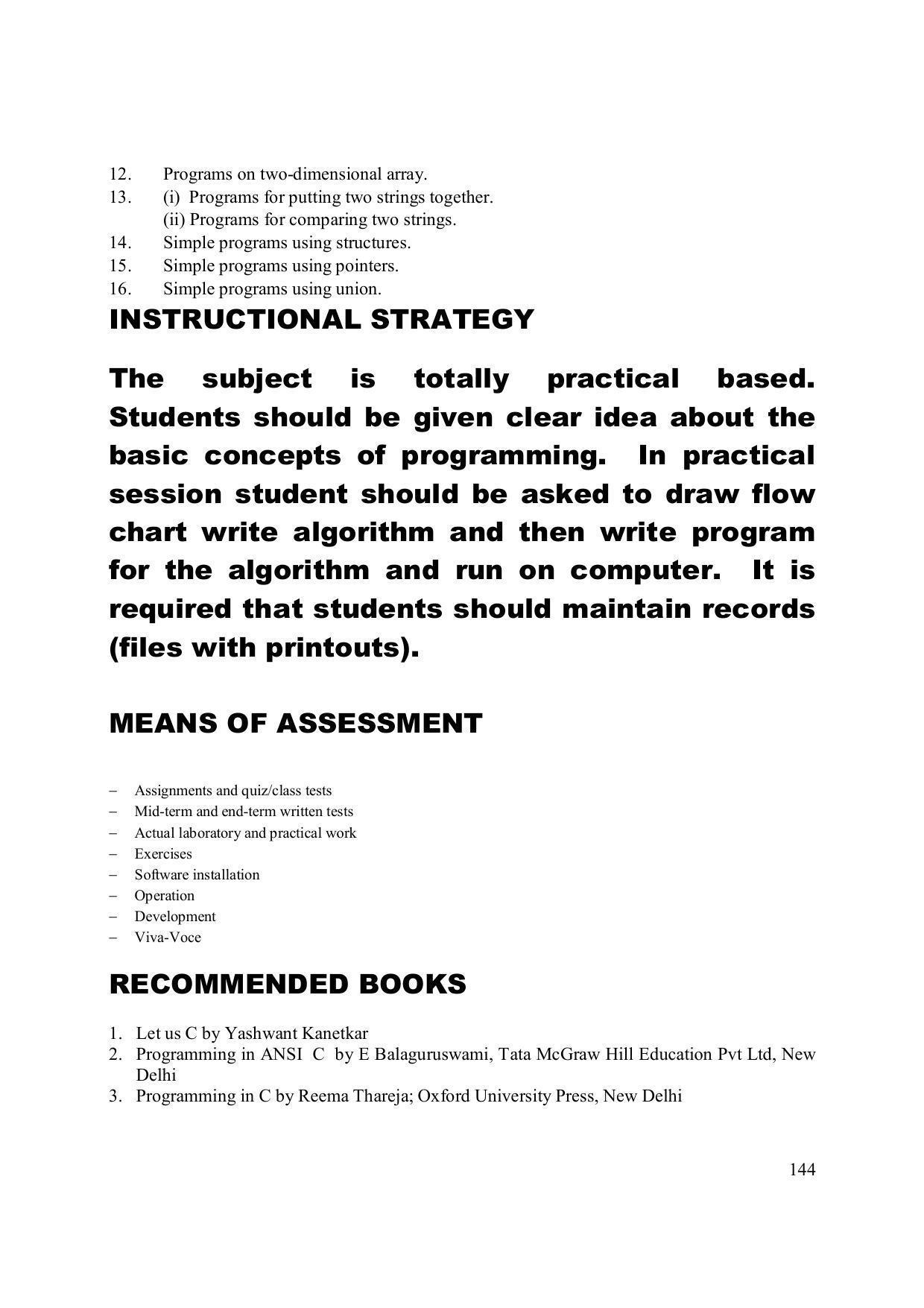 EFFECTIVE FROM JULY 2019-20 - SIX SEMESTER DIPLOMA COURSE IN ELECTRONICS ENGINEERING (MICRO ELECTRONICS) - Page 149