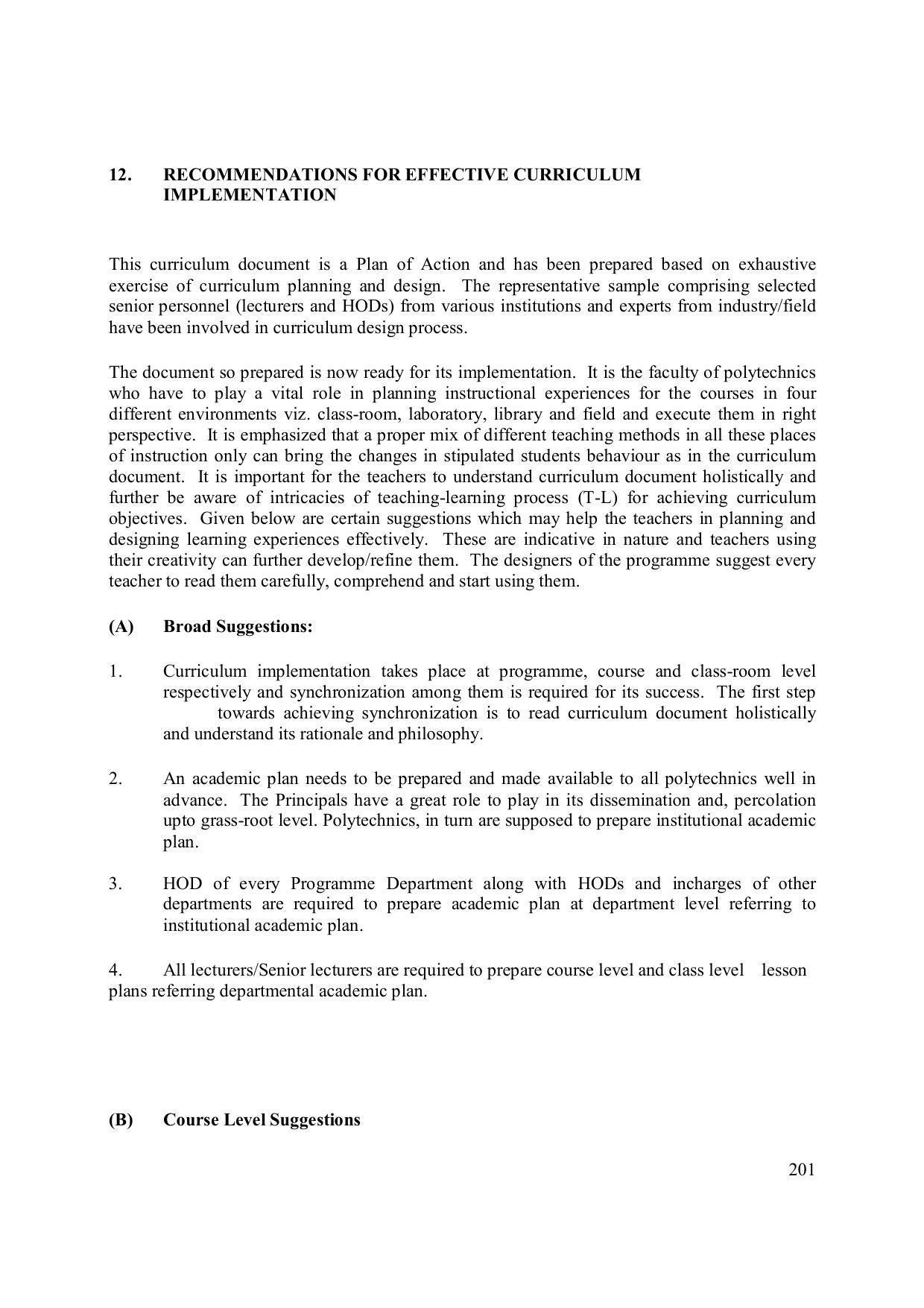 EFFECTIVE FROM JULY 2019-20 - SIX SEMESTER DIPLOMA COURSE IN ELECTRONICS ENGINEERING (MICRO ELECTRONICS) - Page 206