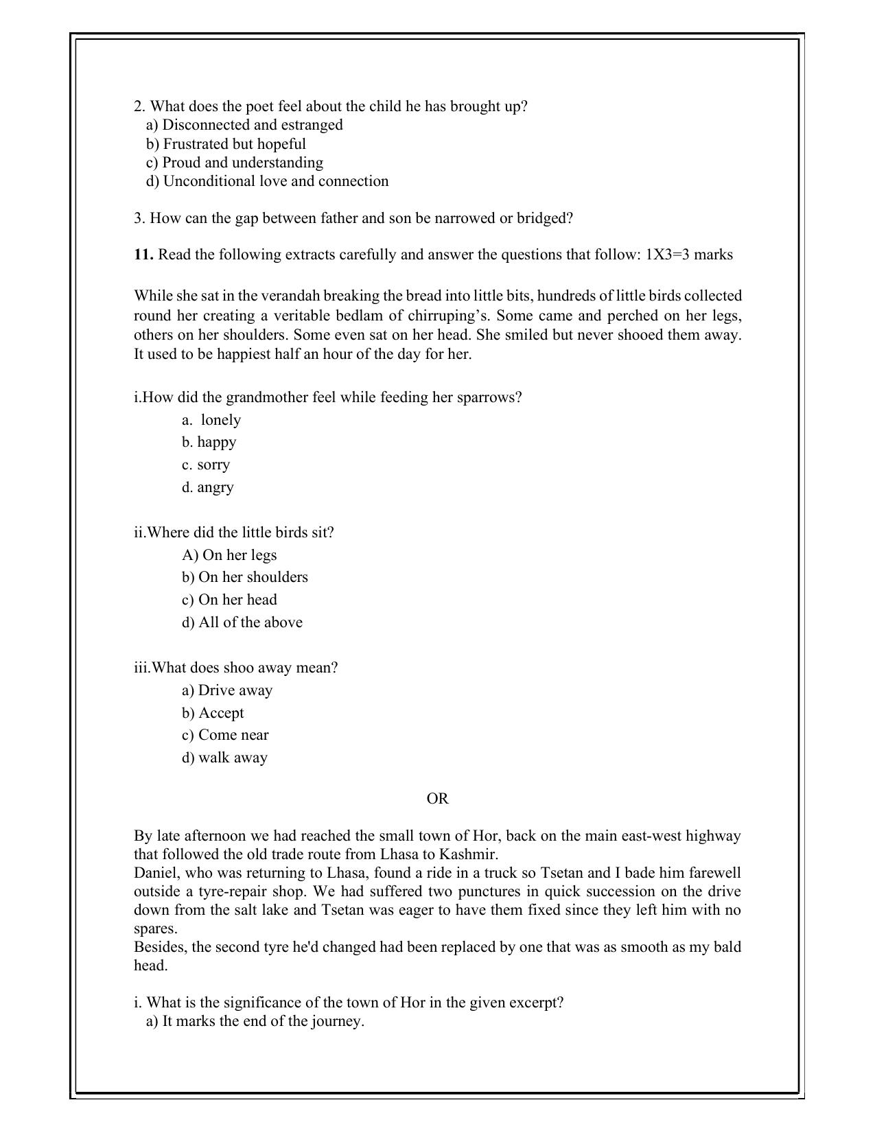 Edudel Class 11 English Practice Papers-2 (2023-24) - Page 10