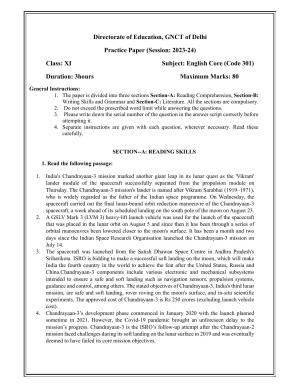 Edudel Class 11 English Practice Papers-2 (2023-24)