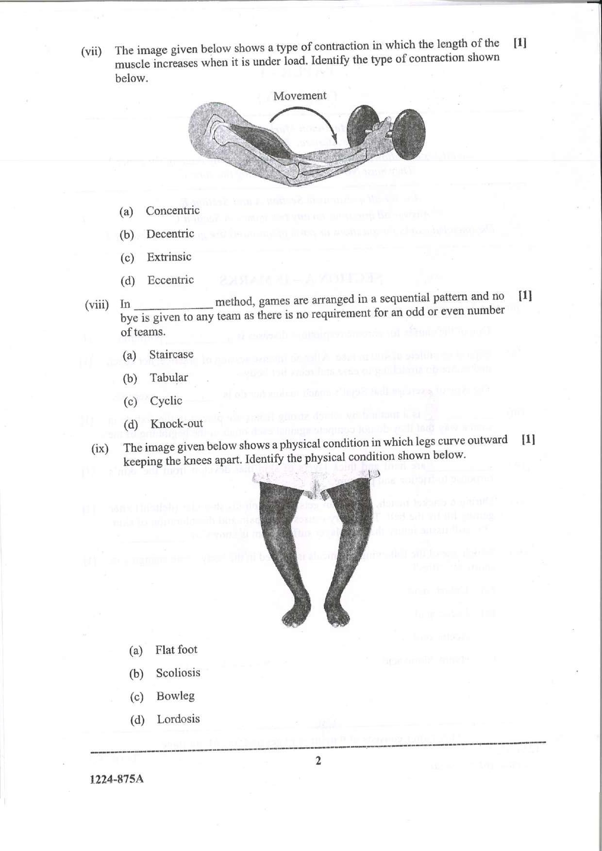 ISC Class 12 Physical Education 2024 Question Paper - Page 2