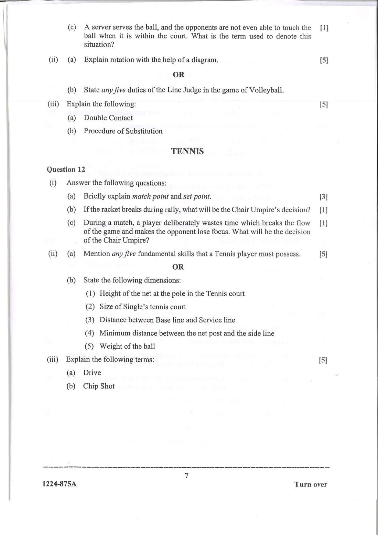 ISC Class 12 Physical Education 2024 Question Paper - Page 7