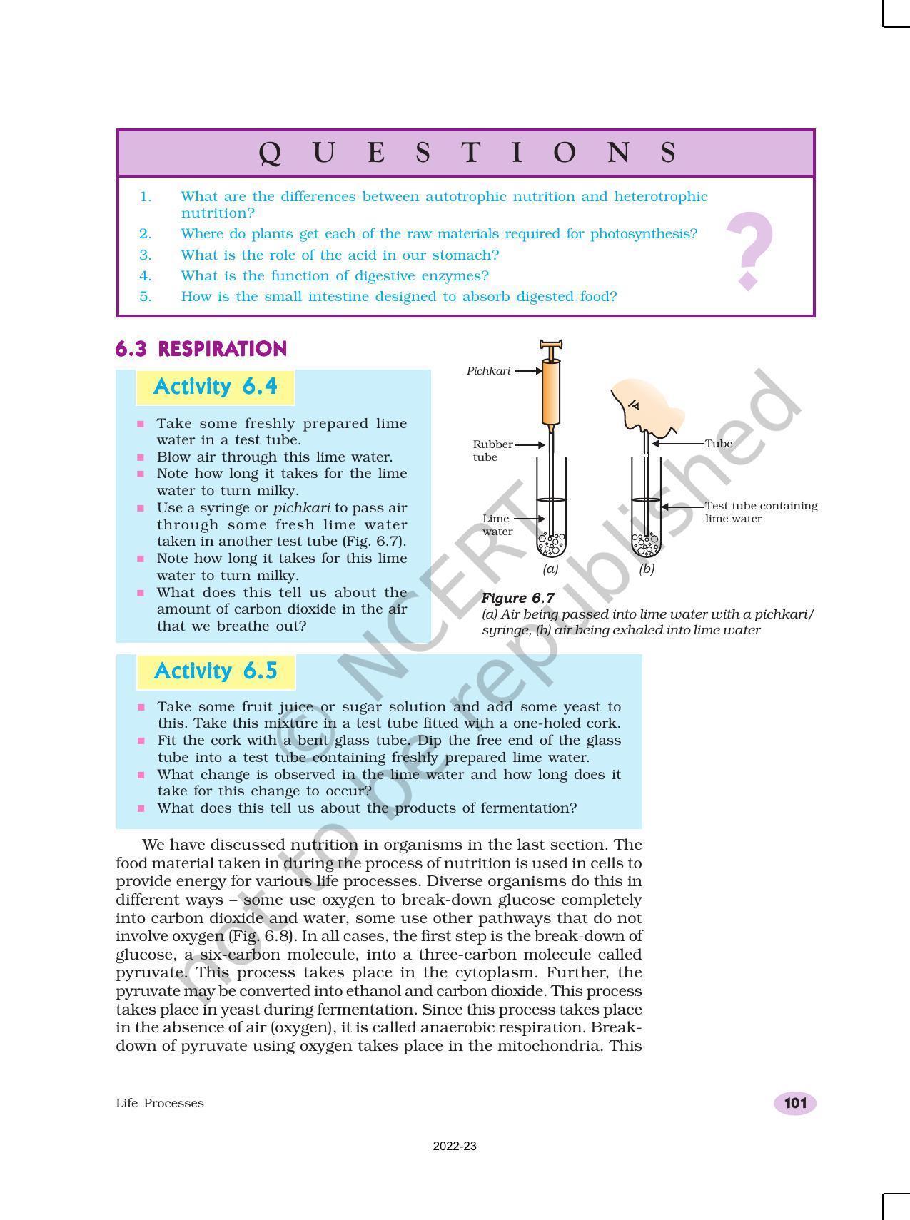 NCERT Book for Class 10 Science Chapter 6 Life Processes - Page 9