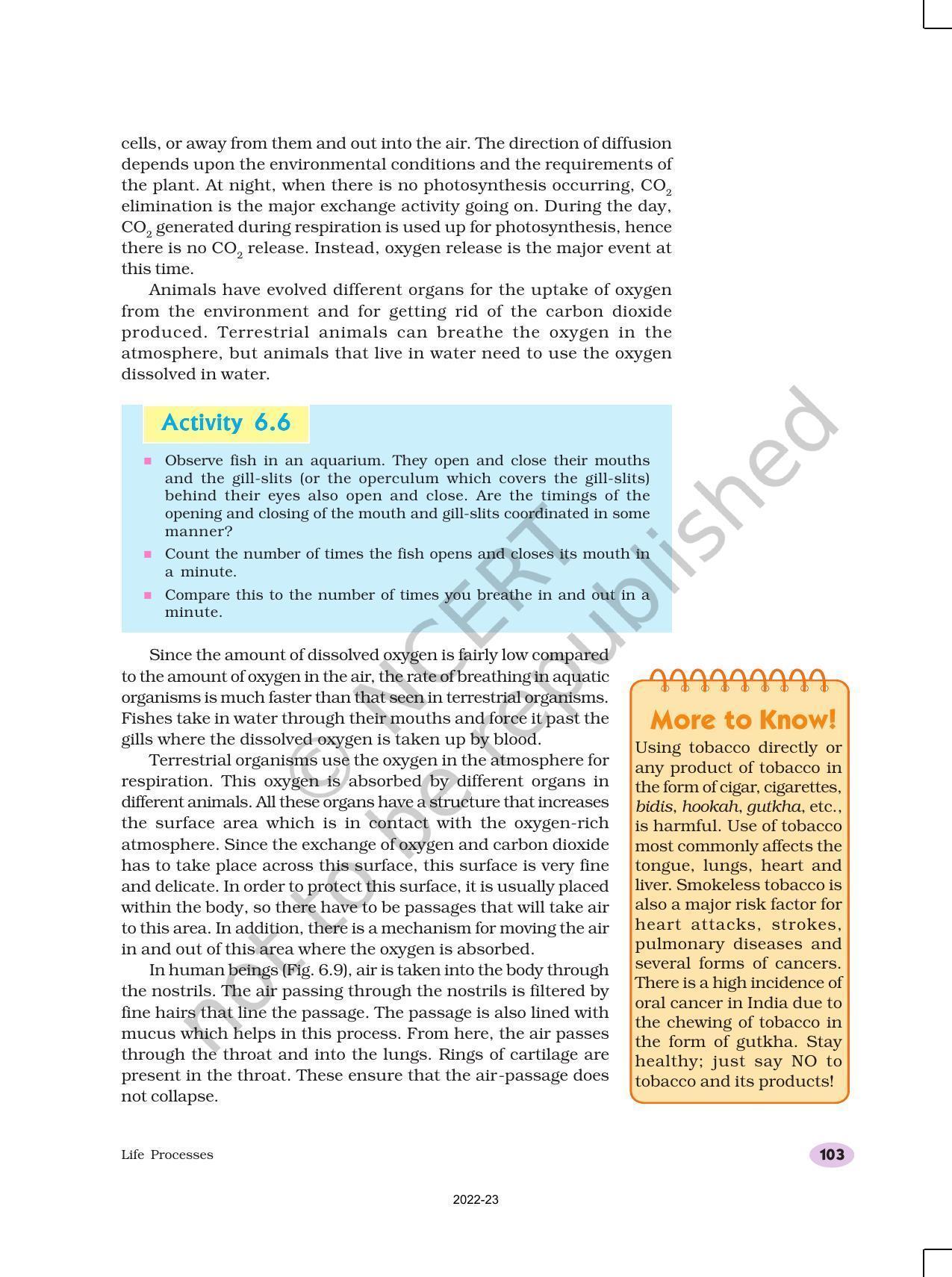 NCERT Book for Class 10 Science Chapter 6 Life Processes - Page 11