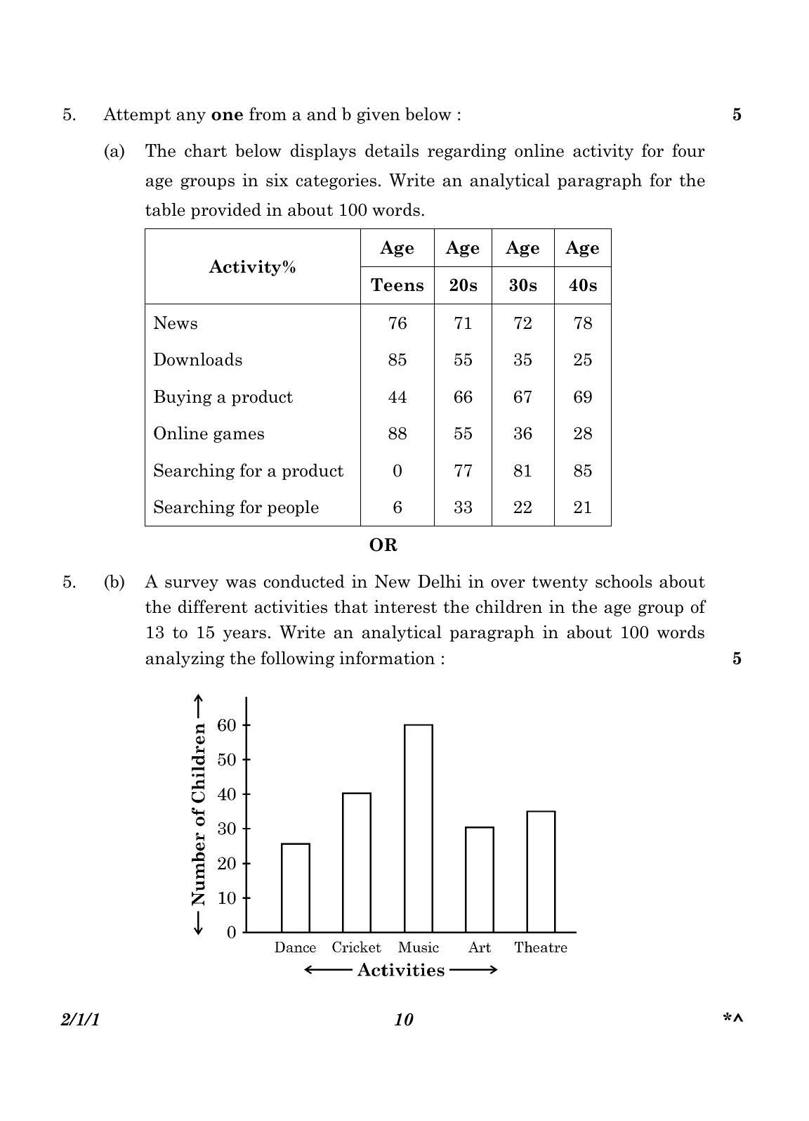 CBSE Class 10 2-1-1_English Language And Literature 2023 Question Paper - Page 10