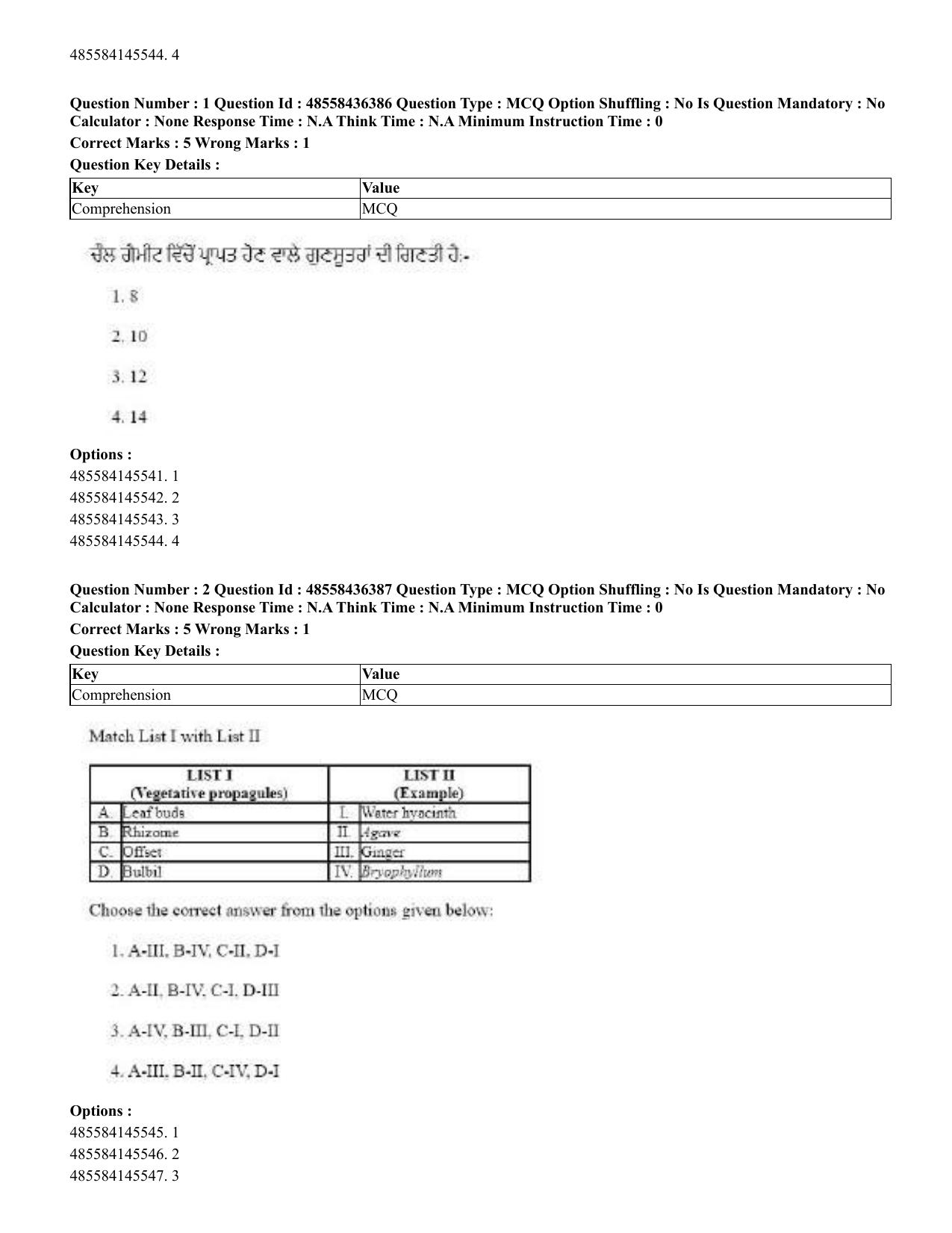 CUET 2023 English Punjabi Shift 3 Question Papers - 22 June 2023 - Page 3