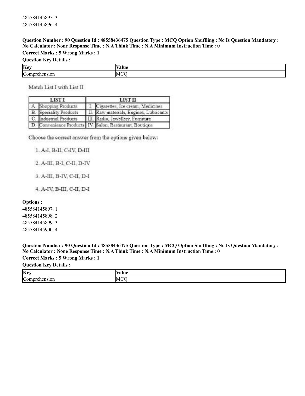 CUET 2023 English Punjabi Shift 3 Question Papers - 22 June 2023 - Page 105