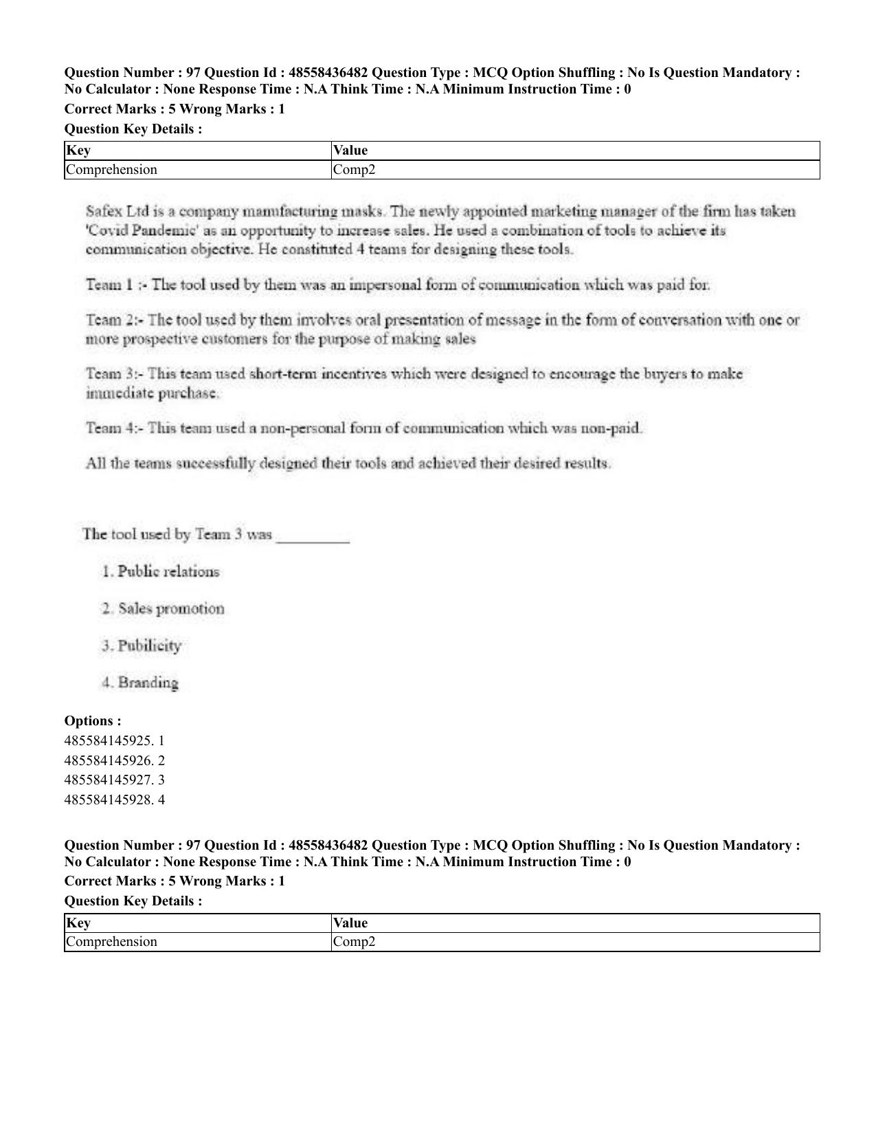 CUET 2023 English Punjabi Shift 3 Question Papers - 22 June 2023 - Page 115