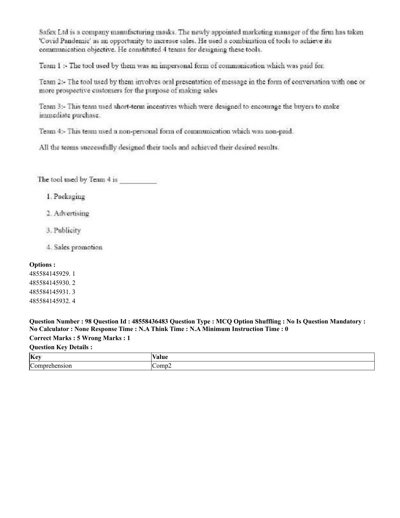 CUET 2023 English Punjabi Shift 3 Question Papers - 22 June 2023 - Page 117