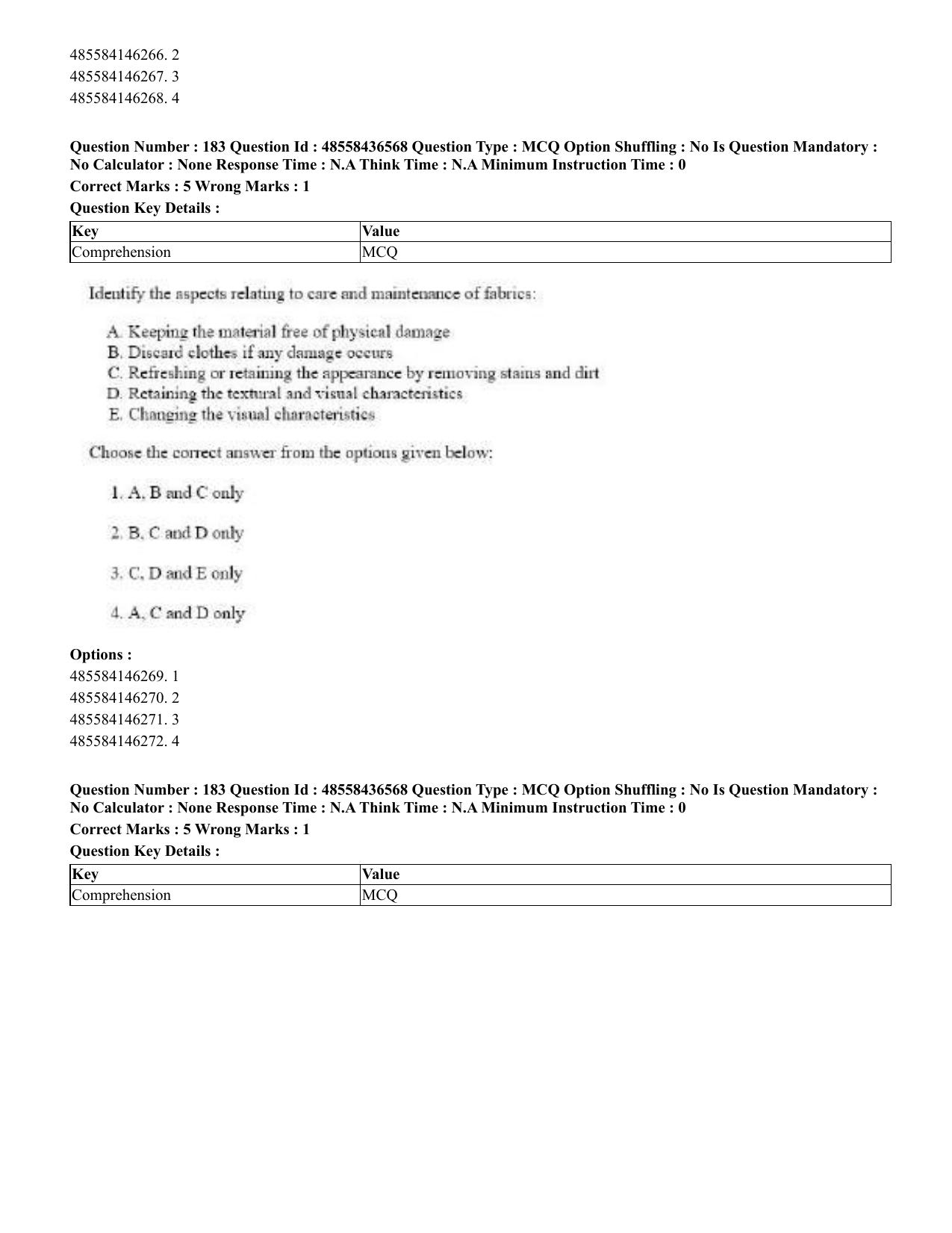 CUET 2023 English Punjabi Shift 3 Question Papers - 22 June 2023 - Page 213