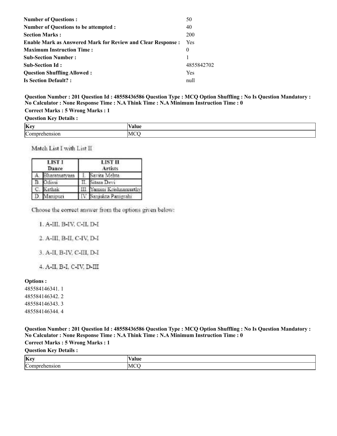 CUET 2023 English Punjabi Shift 3 Question Papers - 22 June 2023 - Page 242