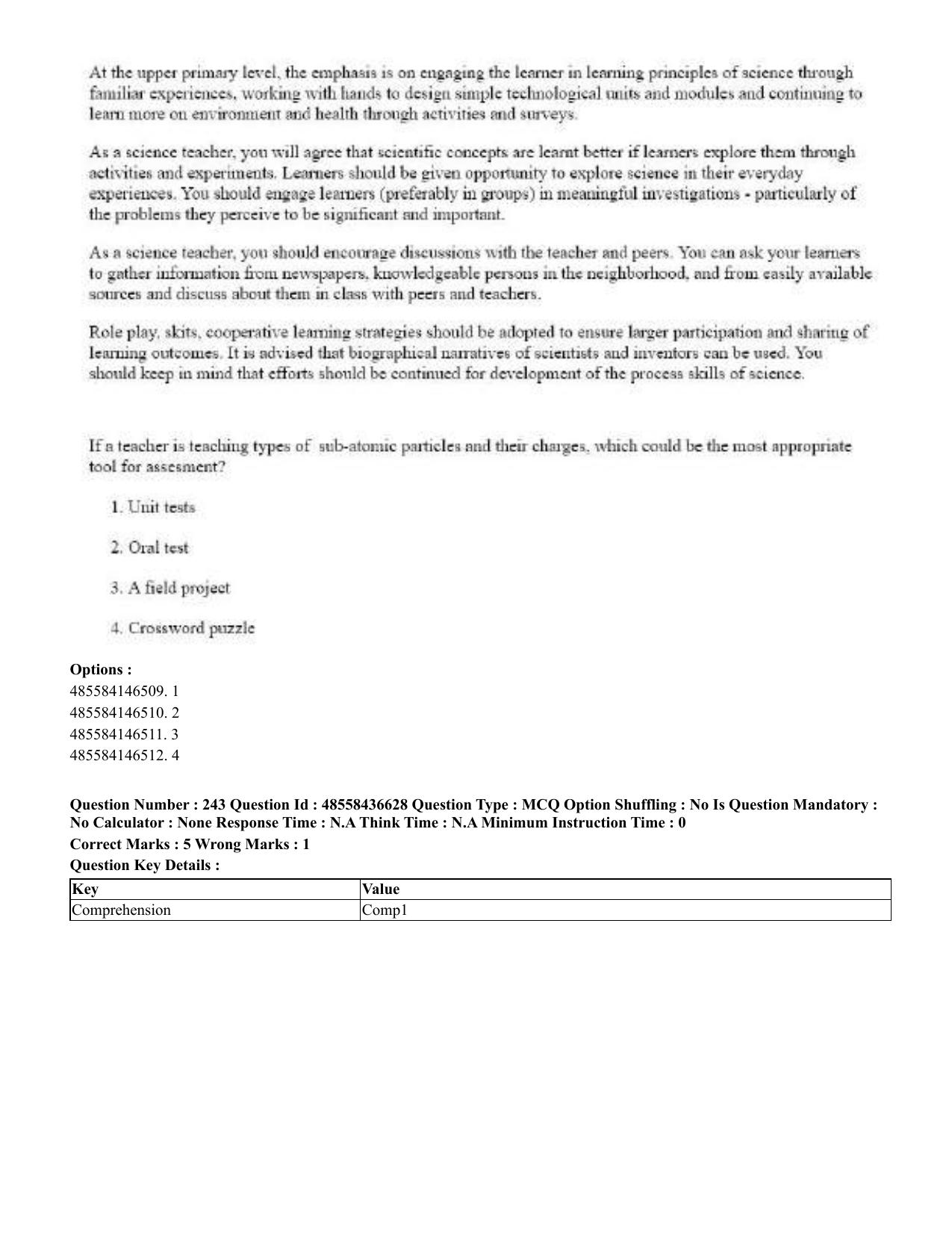 CUET 2023 English Punjabi Shift 3 Question Papers - 22 June 2023 - Page 287