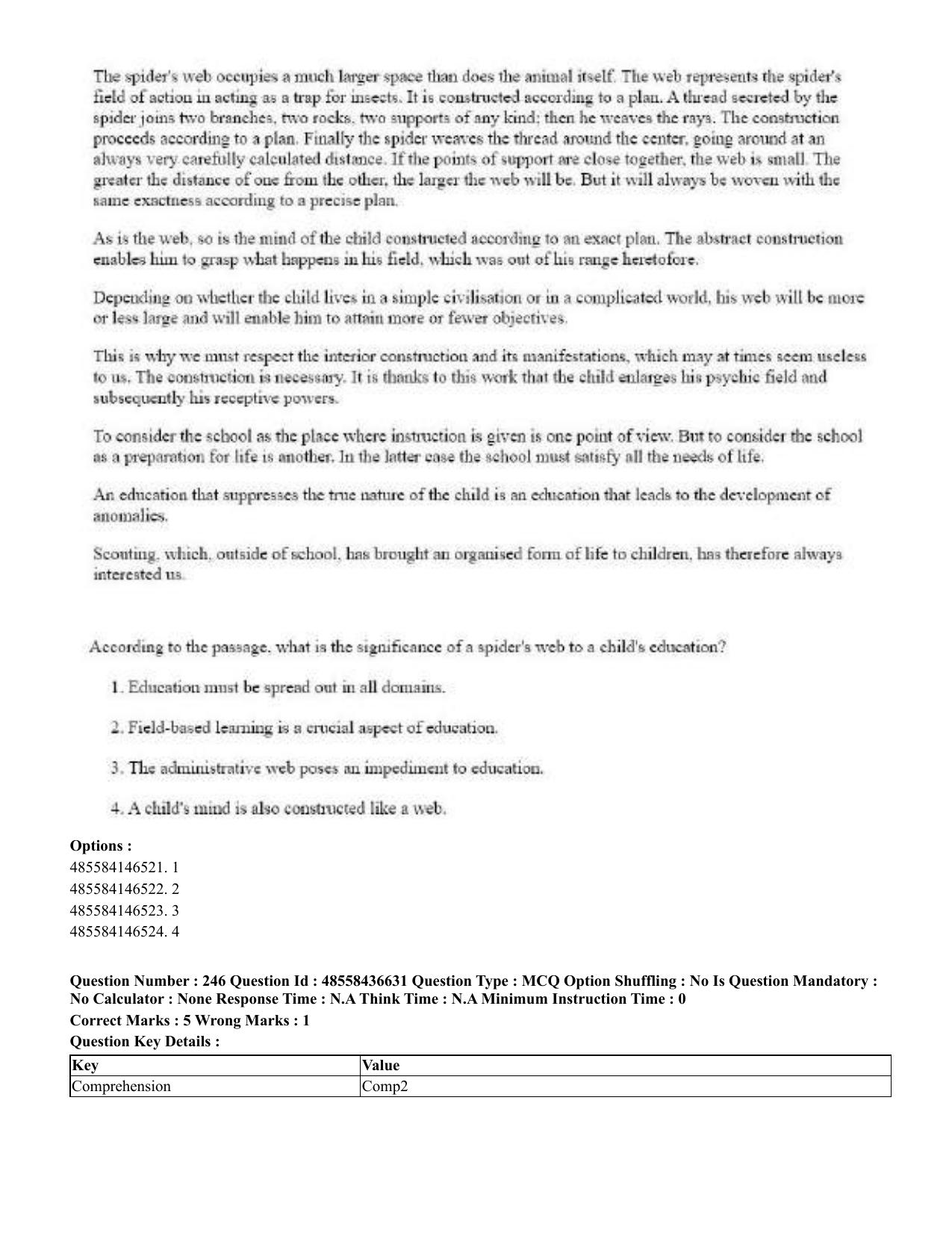 CUET 2023 English Punjabi Shift 3 Question Papers - 22 June 2023 - Page 293