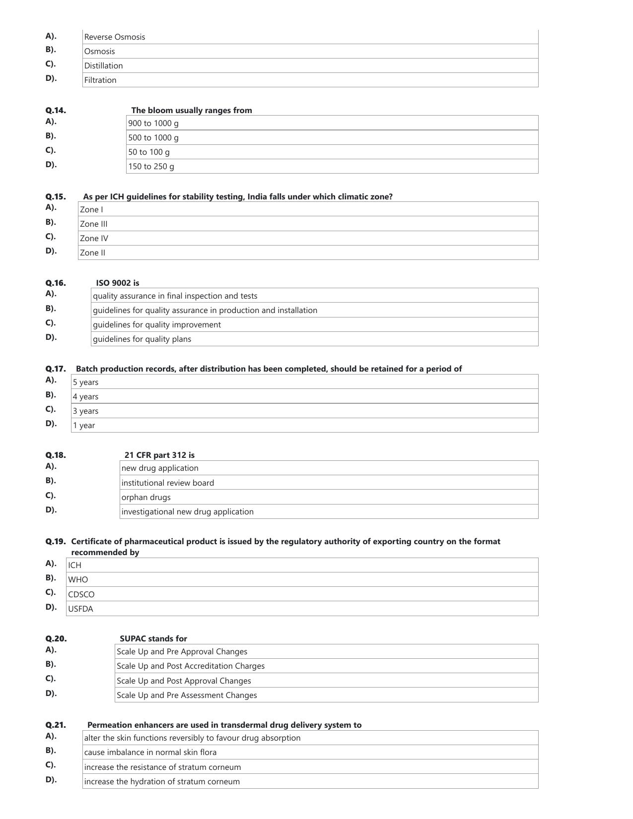 Karnataka M-Pharma & D Pharma 2022 Question paper - Page 3