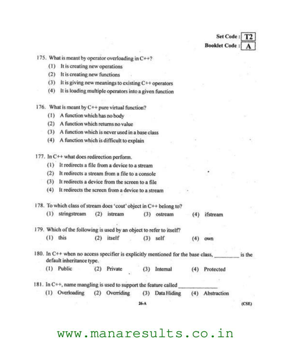 AP ECET 2015 Computer Science and Engineering Old Previous Question Papers - Page 25