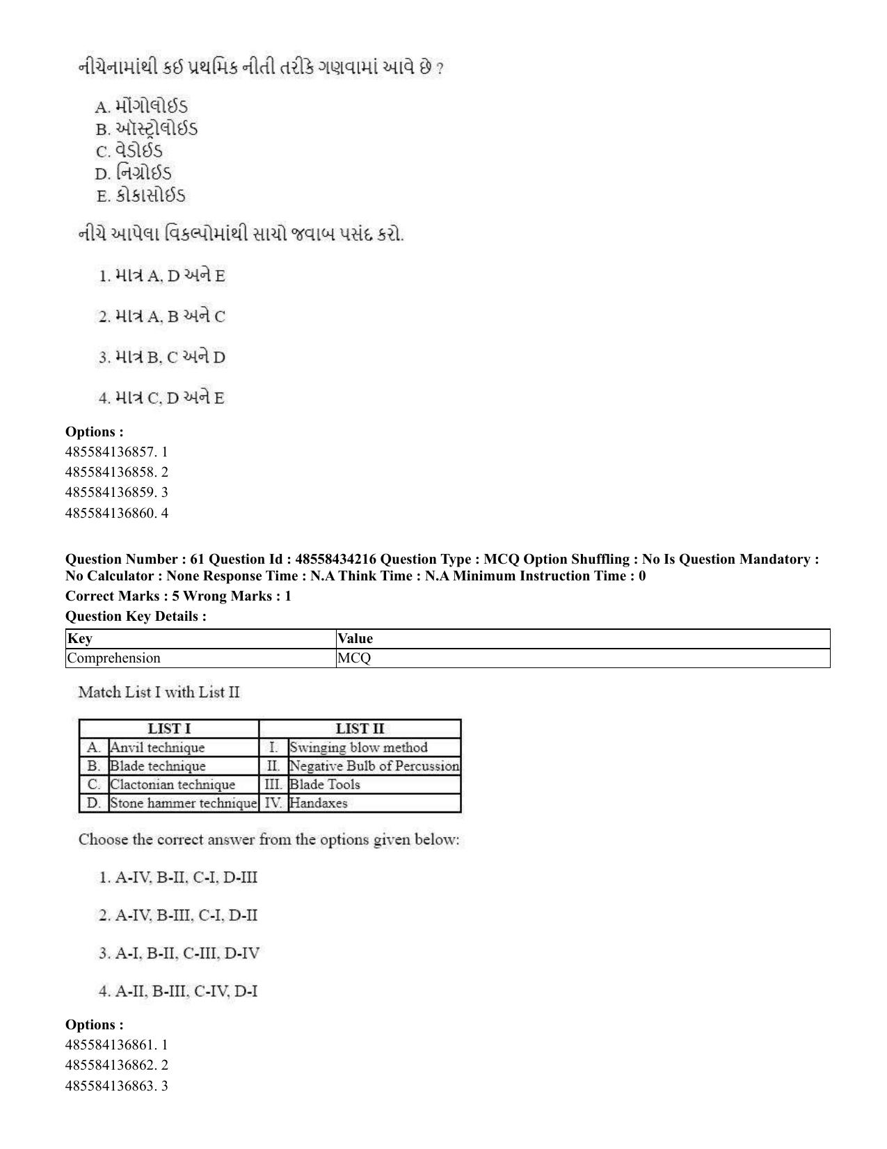 CUET 2023 English Gujarati Shift 3 Question Paper - 18 June 2023 - Page 49
