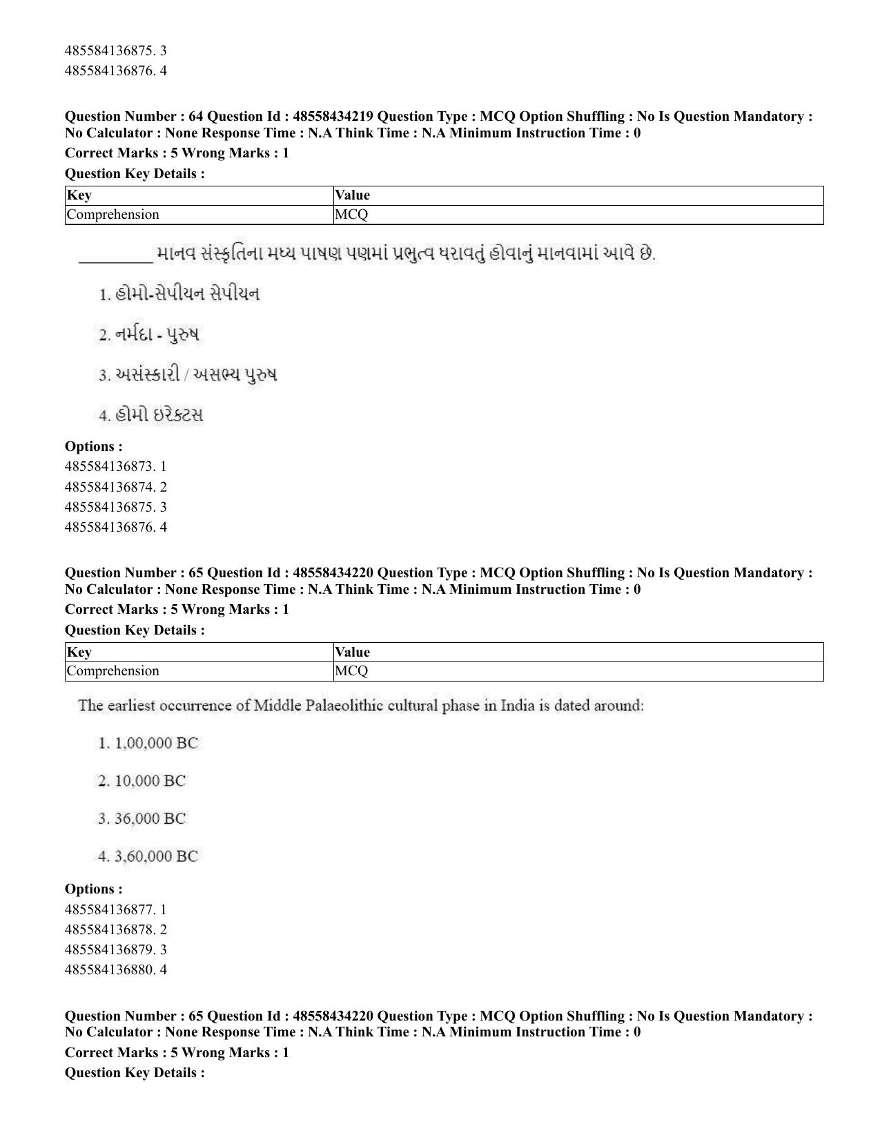 CUET 2023 English Gujarati Shift 3 Question Paper - 18 June 2023 - Page 53