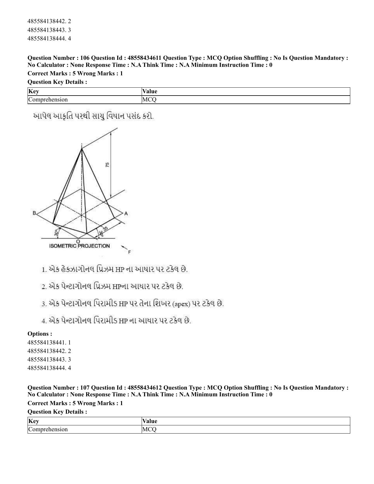 CUET 2023 English Gujarati Shift 3 Question Paper - 18 June 2023 - Page 99
