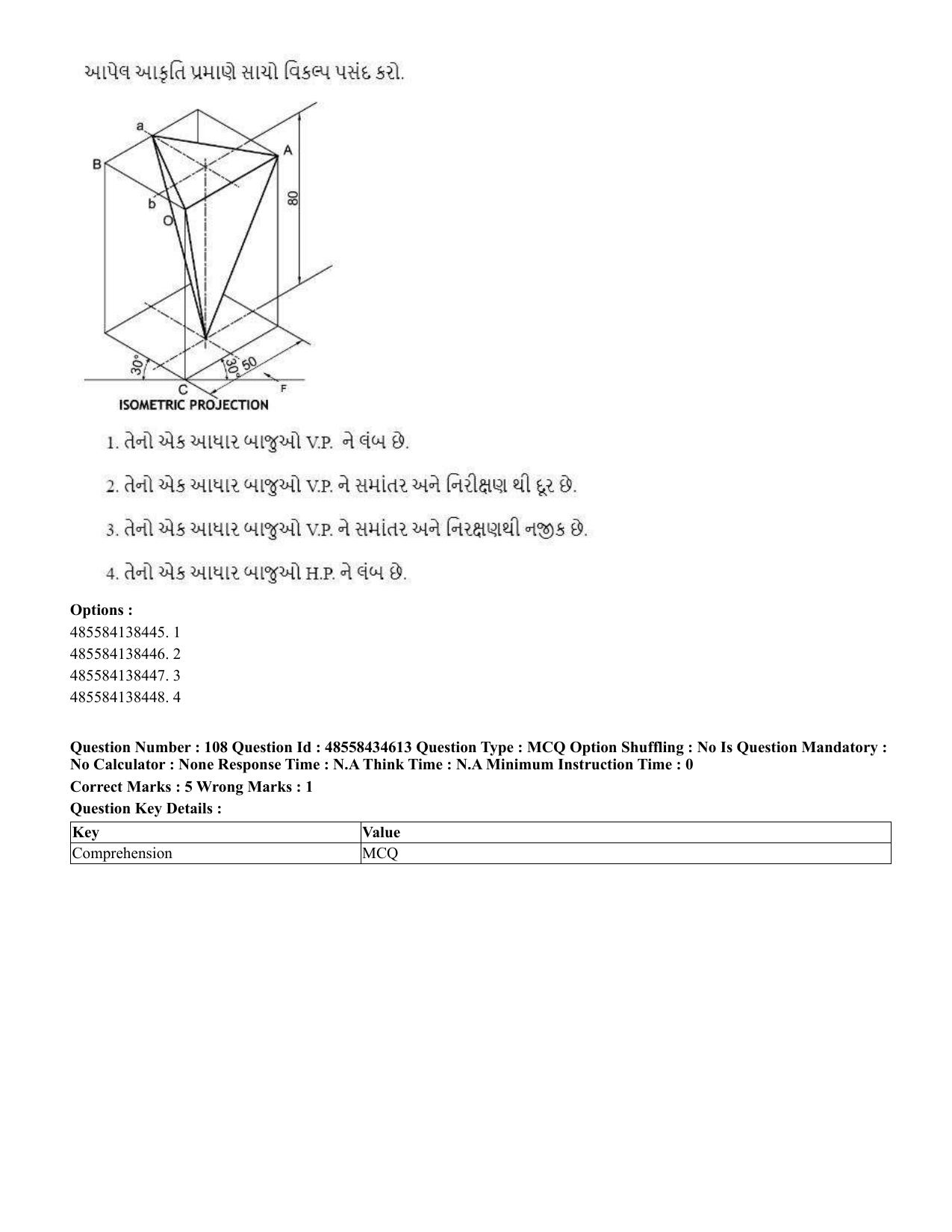CUET 2023 English Gujarati Shift 3 Question Paper - 18 June 2023 - Page 101