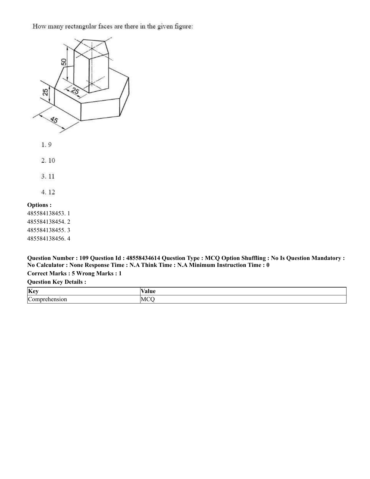 CUET 2023 English Gujarati Shift 3 Question Paper - 18 June 2023 - Page 104