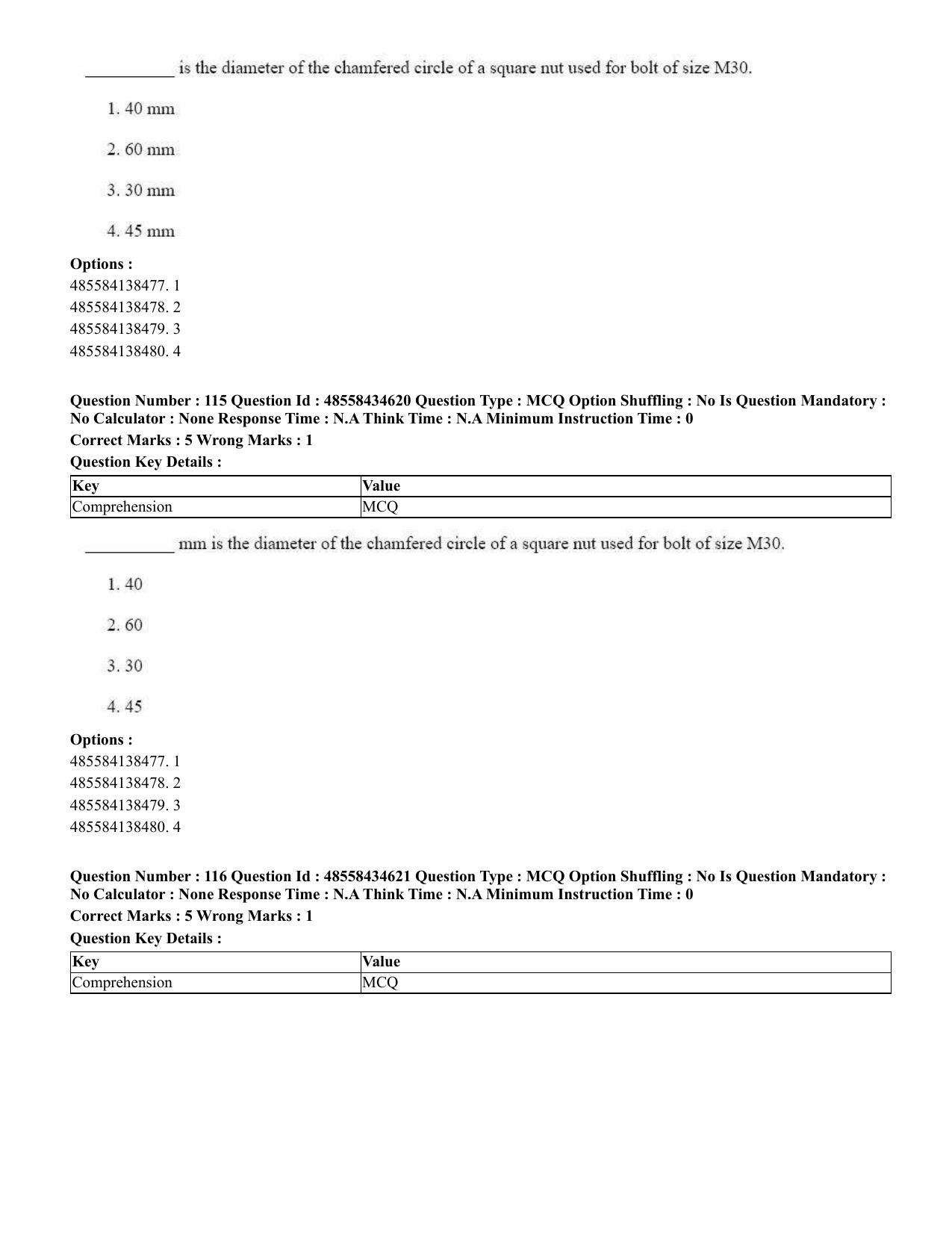 CUET 2023 English Gujarati Shift 3 Question Paper - 18 June 2023 - Page 112