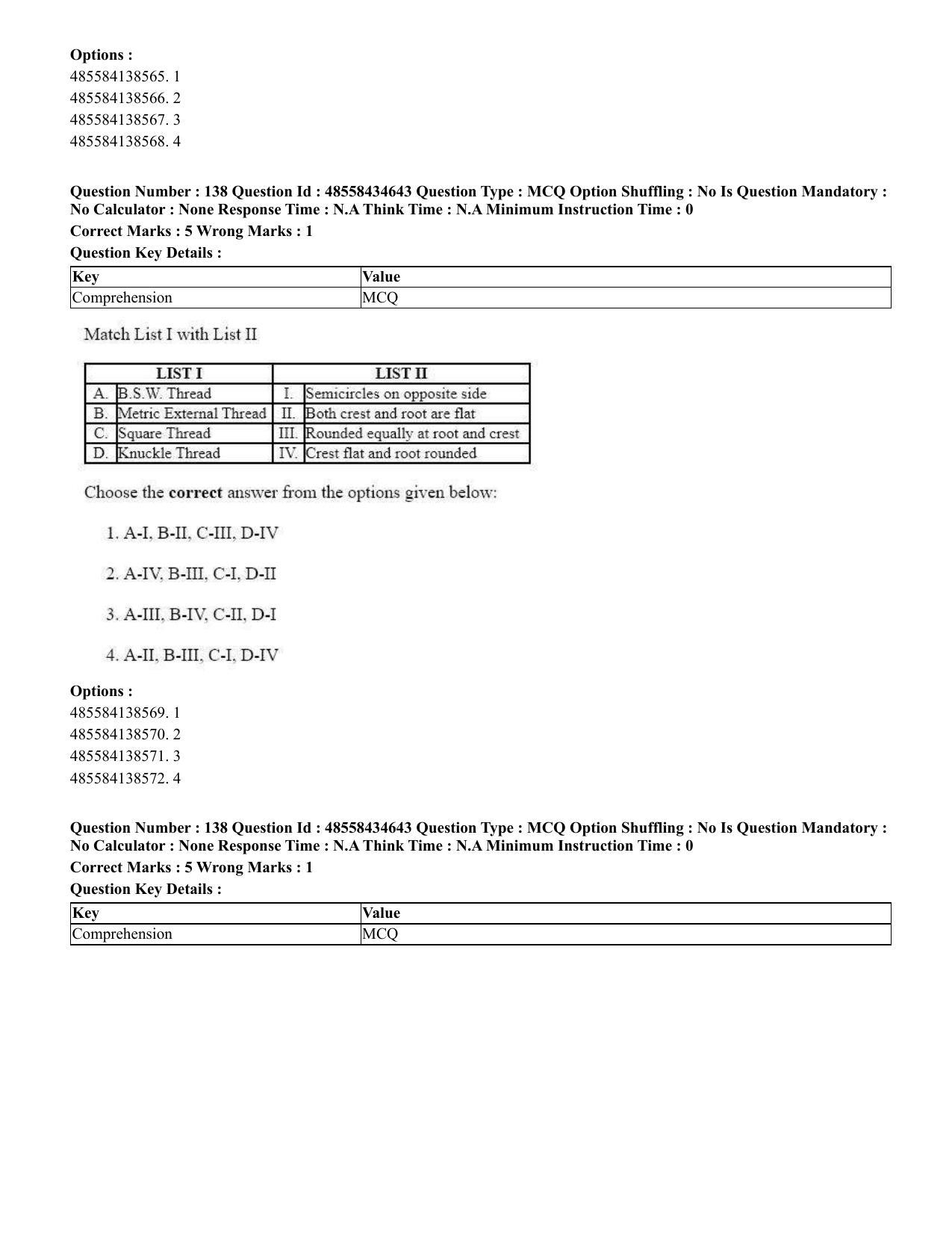 CUET 2023 English Gujarati Shift 3 Question Paper - 18 June 2023 - Page 140