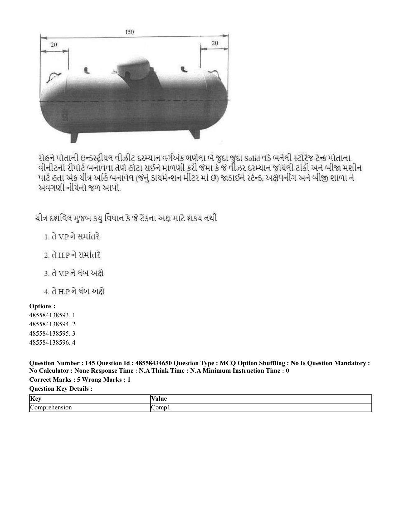 CUET 2023 English Gujarati Shift 3 Question Paper - 18 June 2023 - Page 152