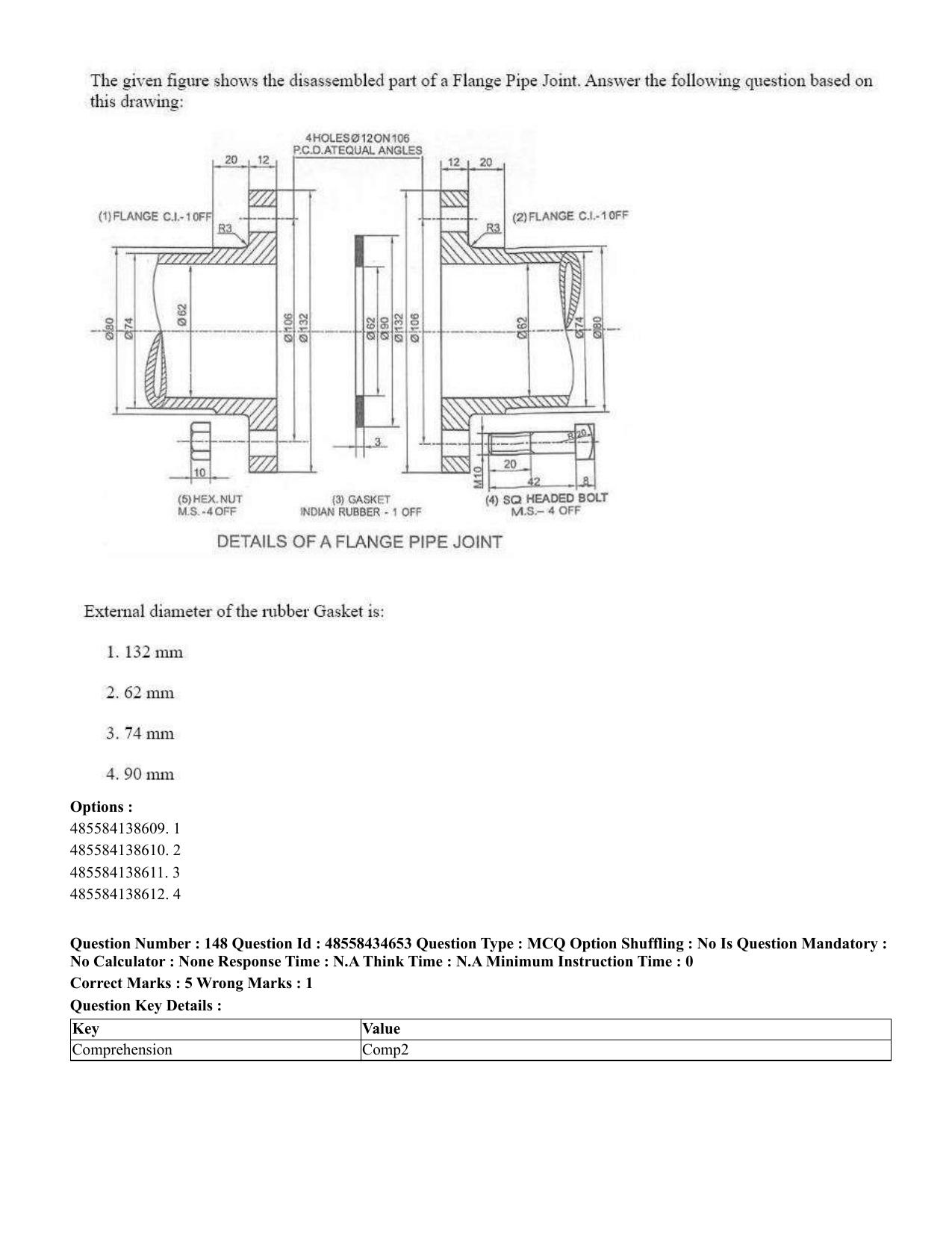 CUET 2023 English Gujarati Shift 3 Question Paper - 18 June 2023 - Page 159