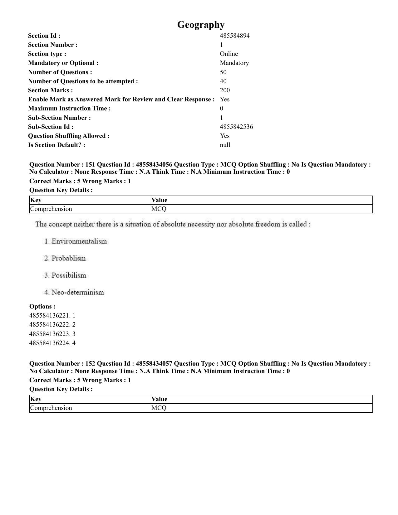 CUET 2023 English Gujarati Shift 3 Question Paper - 18 June 2023 - Page 165