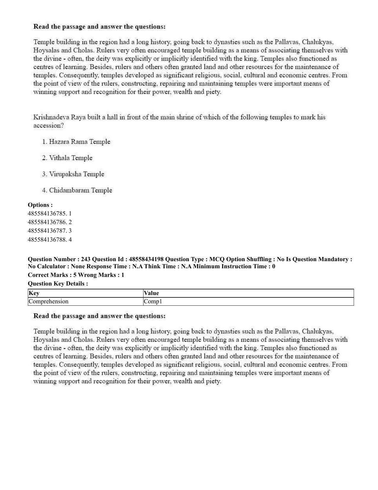 CUET 2023 English Gujarati Shift 3 Question Paper - 18 June 2023 - Page 218