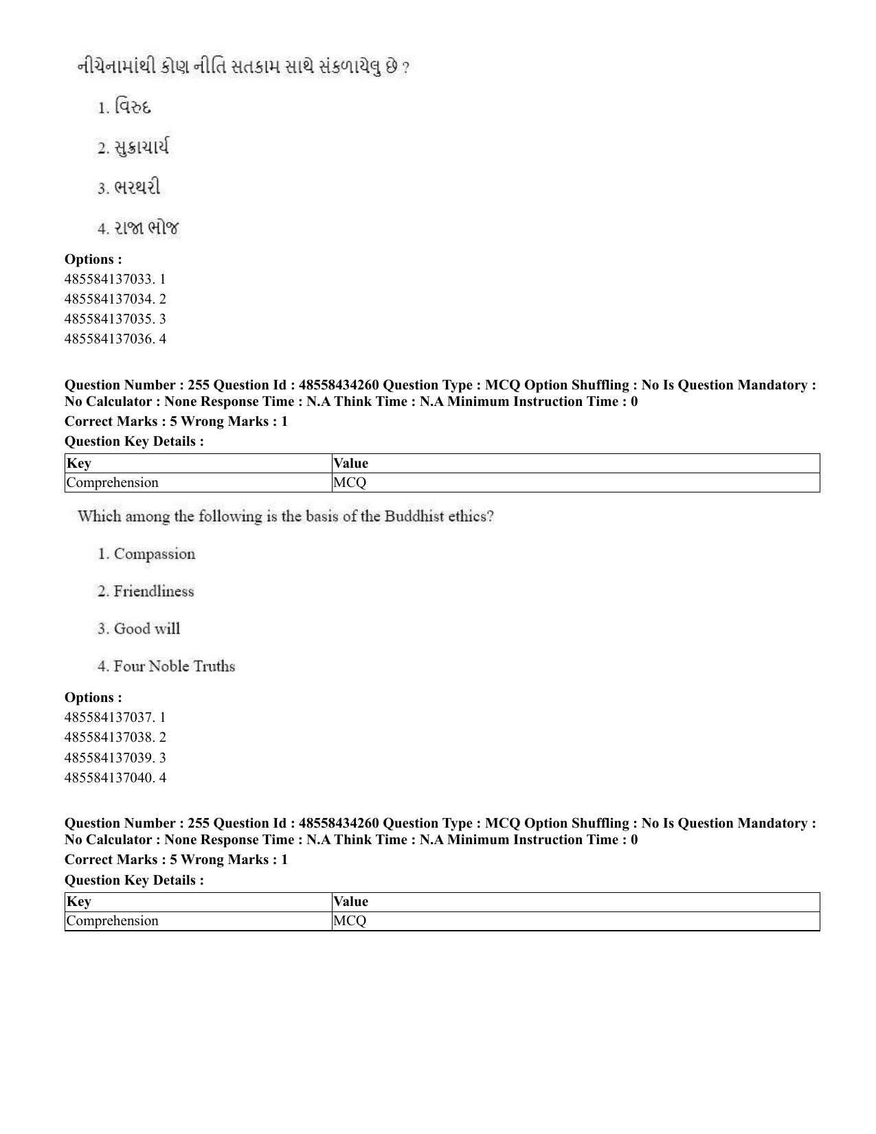 CUET 2023 English Gujarati Shift 3 Question Paper - 18 June 2023 - Page 228