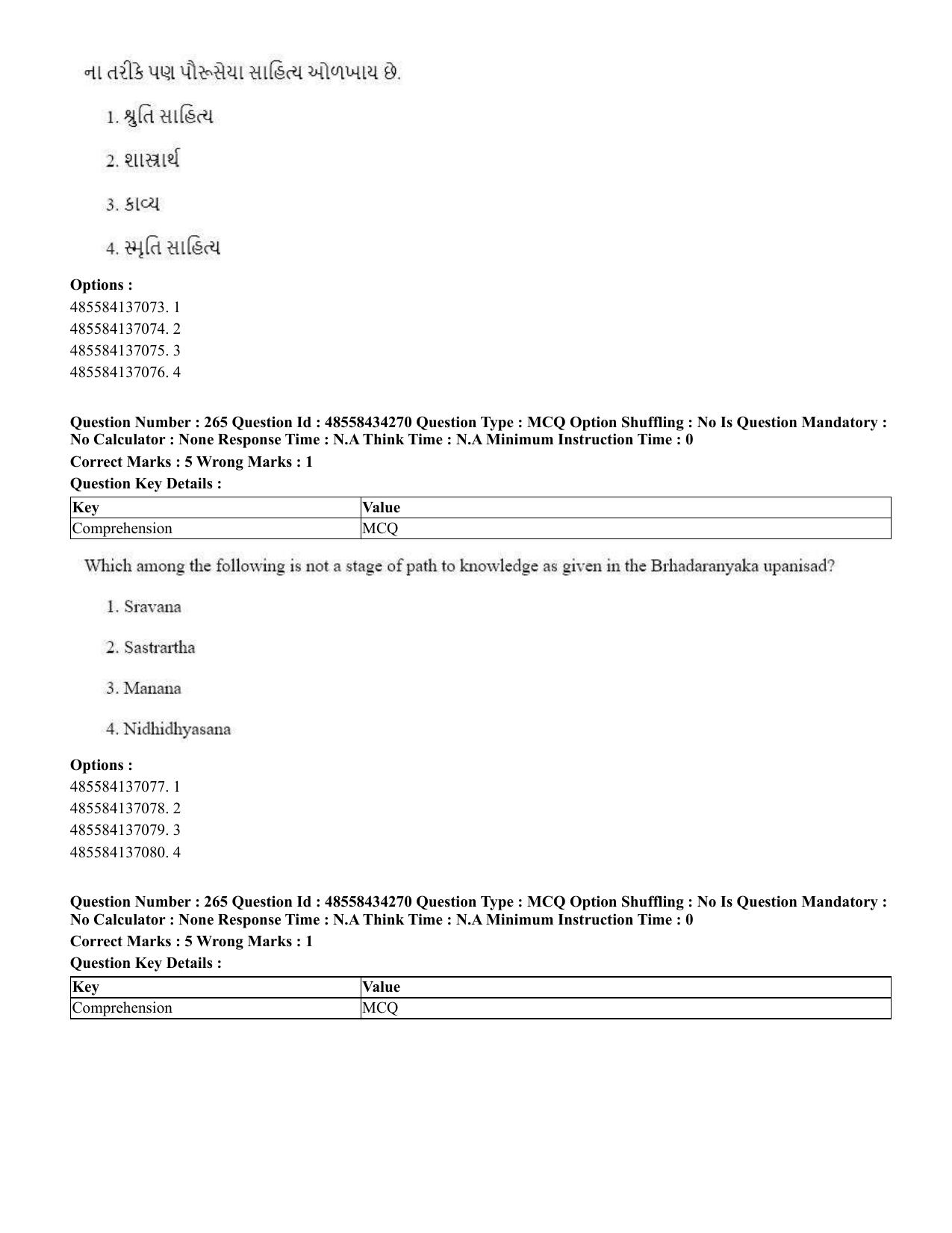 CUET 2023 English Gujarati Shift 3 Question Paper - 18 June 2023 - Page 238