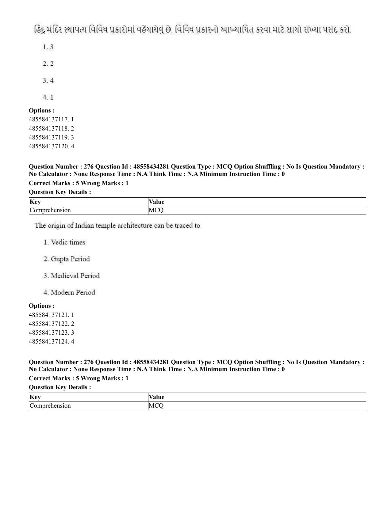 CUET 2023 English Gujarati Shift 3 Question Paper - 18 June 2023 - Page 249