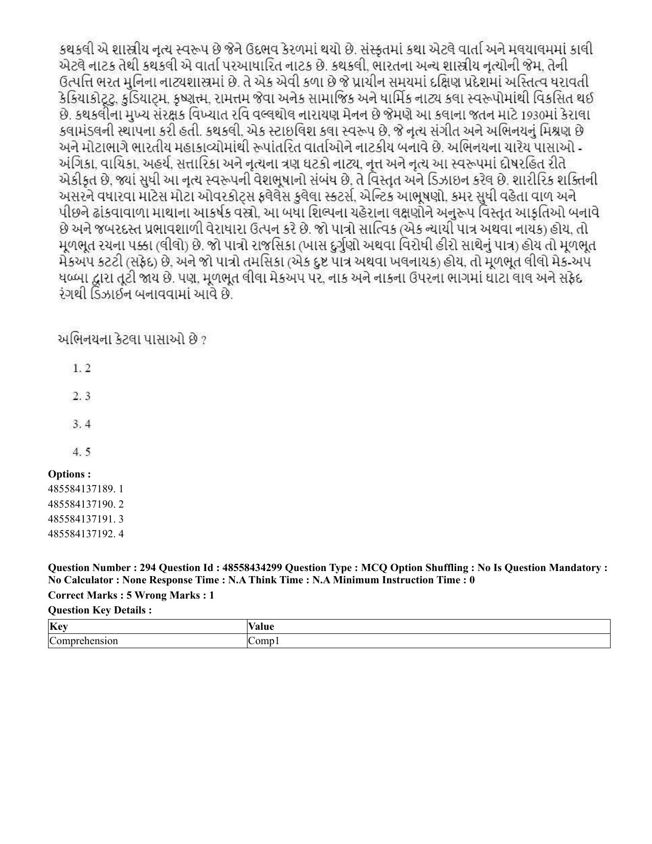 CUET 2023 English Gujarati Shift 3 Question Paper - 18 June 2023 - Page 271