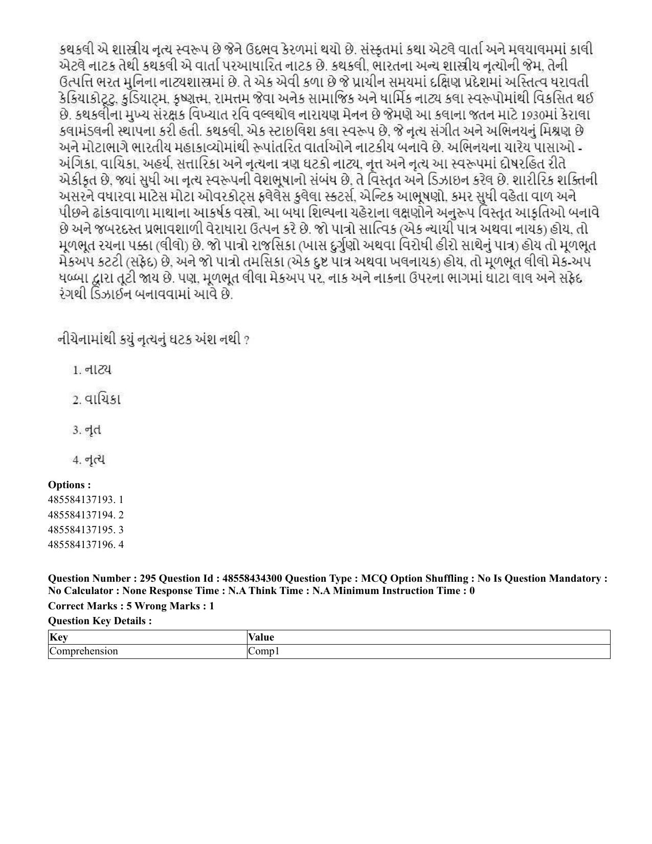 CUET 2023 English Gujarati Shift 3 Question Paper - 18 June 2023 - Page 273