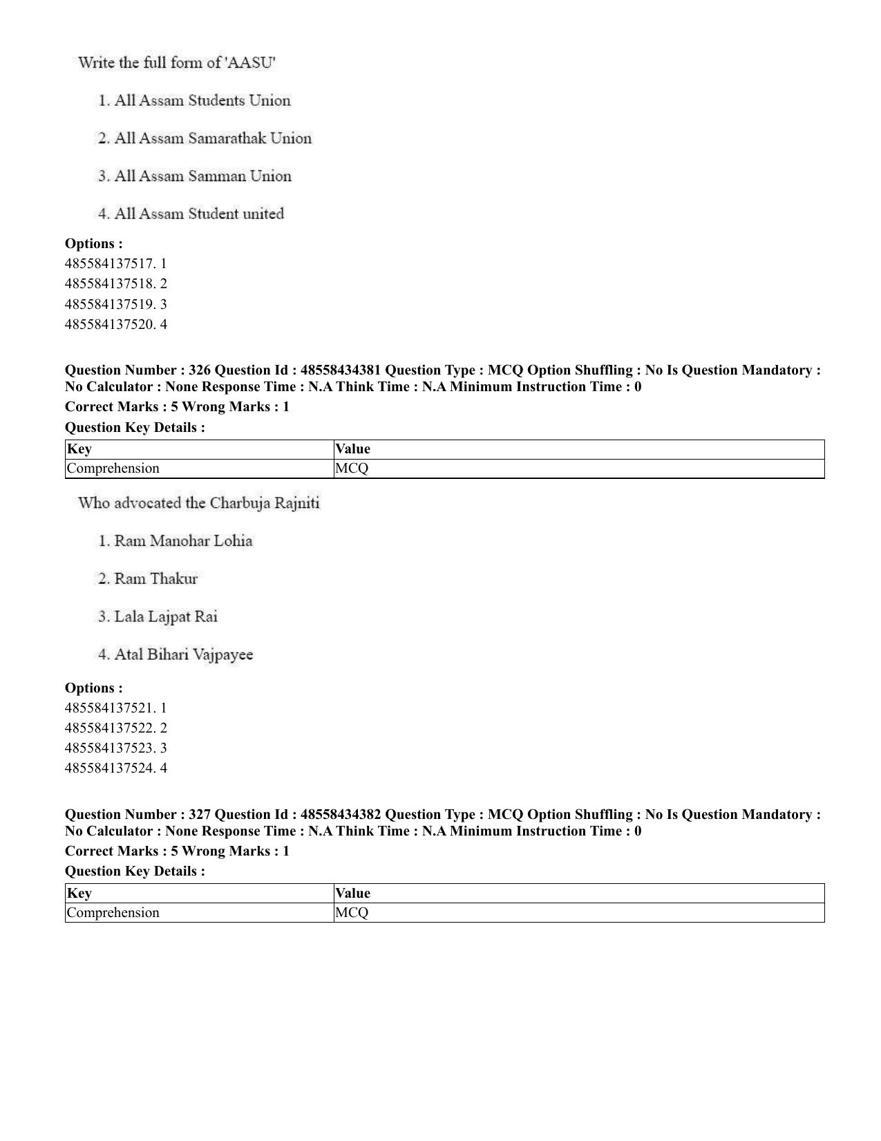 CUET 2023 English Gujarati Shift 3 Question Paper - 18 June 2023 - Page 296