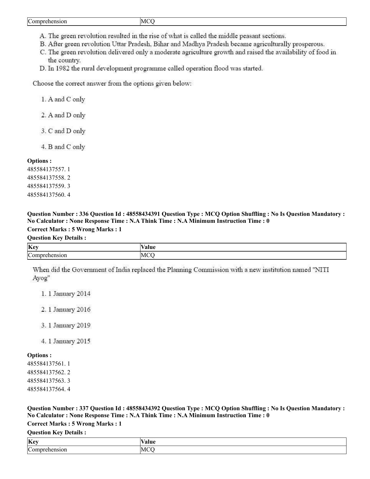 CUET 2023 English Gujarati Shift 3 Question Paper - 18 June 2023 - Page 301